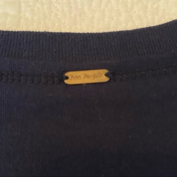 Free People Tranquility Graghic Crochet Sleeve Top - S - Picture 7 of 13